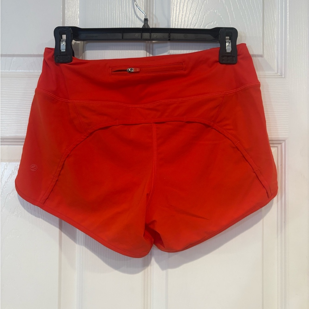 CRZ YOGA Women's Bright Red Athletic Shorts - Picture 2 of 6